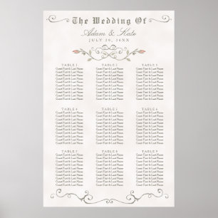 SEATING CHART 61 - 90   Elegant Beauty Wedding