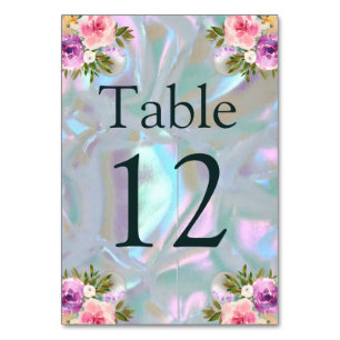 Seating Chart Table Card Mother of Pearl