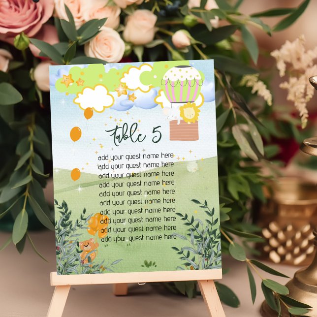 Seating Chart The Adventure Begins Neutral Gender Table Number (Creator Uploaded)