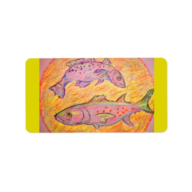 seatrout and spanish mackerel design label (Front)