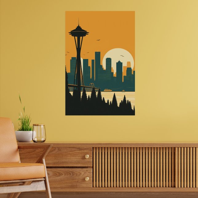SEATTLE #1 POSTER (Living Room 2)