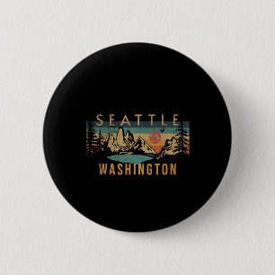 Seattle 6 cm round badge