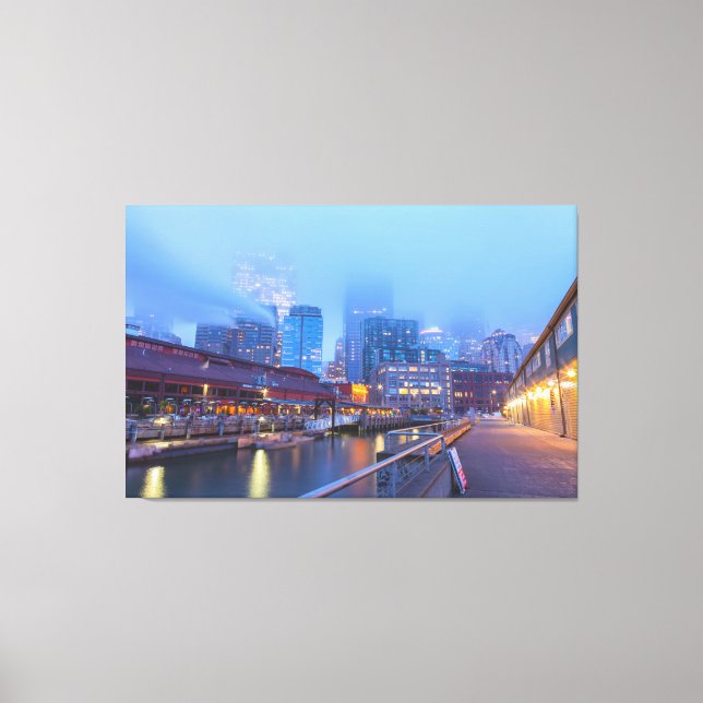 Seattle at Dawn Canvas Print (Front)