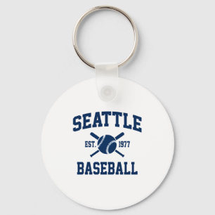 Seattle Baseball Athletic Vintage Sports Team Fan Key Ring