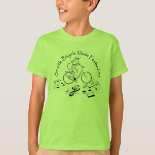 Seattle Bicycle Music Festival Kids T-shirt