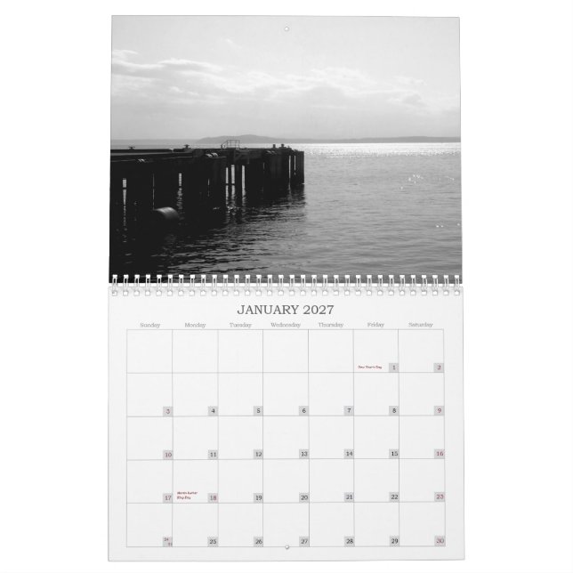 Seattle Calendar (Jan 2027)