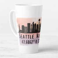 Seattle City Skyline Latitude and Longitude