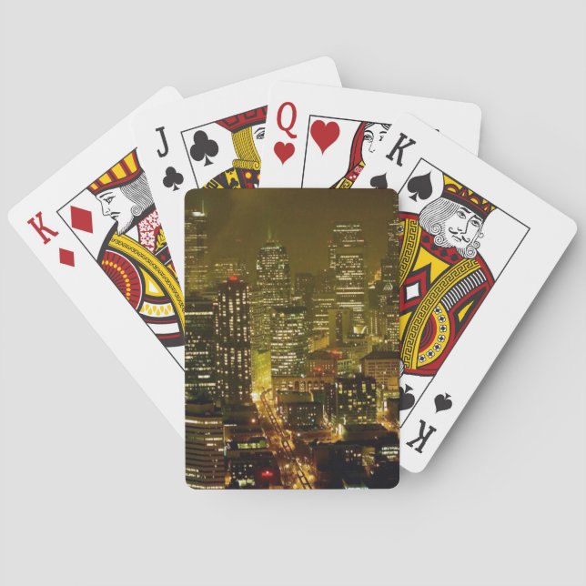 Seattle city view playing cards (Back)