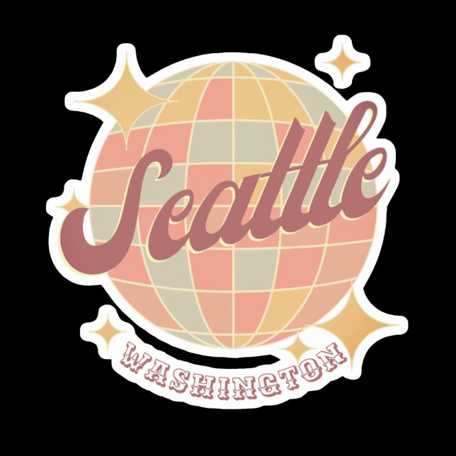 Seattle City Washington Retro Vintage  (Creator Uploaded)