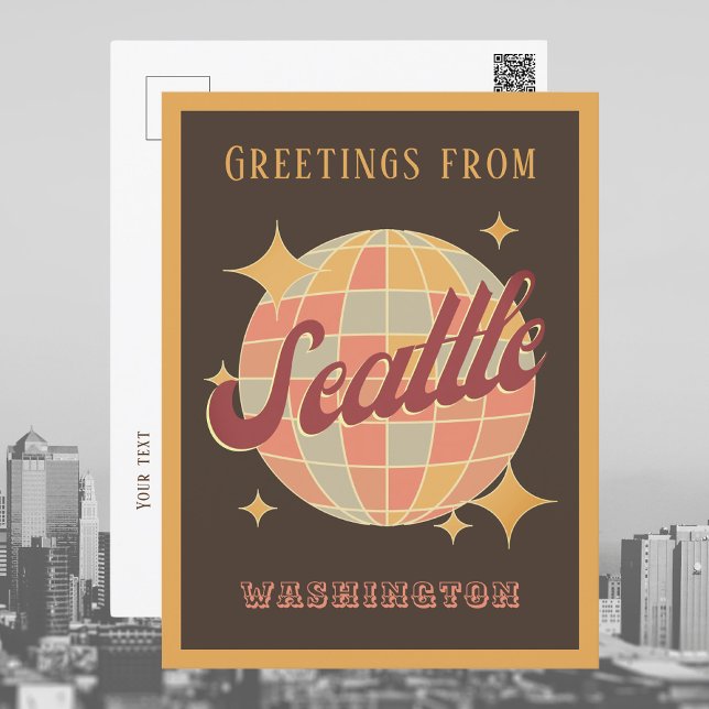 Seattle City Washington Retro Vintage Postcard (Creator Uploaded)