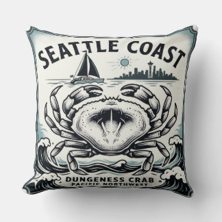 Seattle Coast Dungeness Crab Cushion