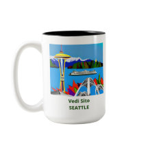 Seattle Emerald City Image Mug