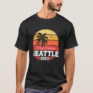 Seattle Family Vacation 2023 Matching Holiday Summ T-Shirt