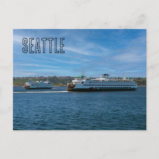 Seattle Ferries Postcard (Front)