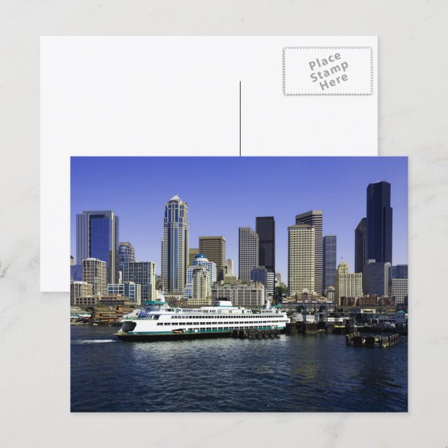 Seattle Ferry Washington State Postcard (Front/Back)