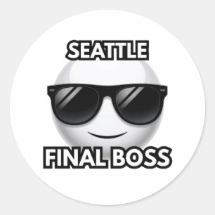 Seattle Final Boss Cool Emoji Sticker