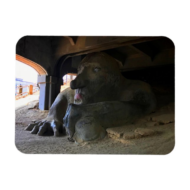 Seattle Fremont Troll #2 Magnet (Horizontal)