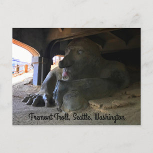 Seattle Fremont Troll #2 Postcard
