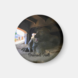Seattle Fremont Troll #2 Round Magnet