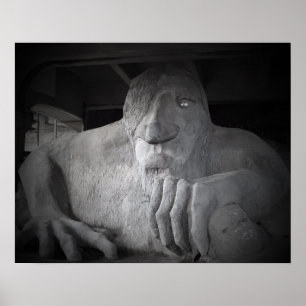 Seattle Fremont Troll Poster (various sizes)
