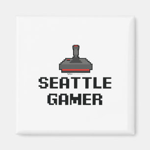 Seattle Gamer 8-bit City 1 Magnet