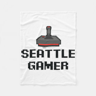 Seattle Gamer 8-bit City Fleece Blanket