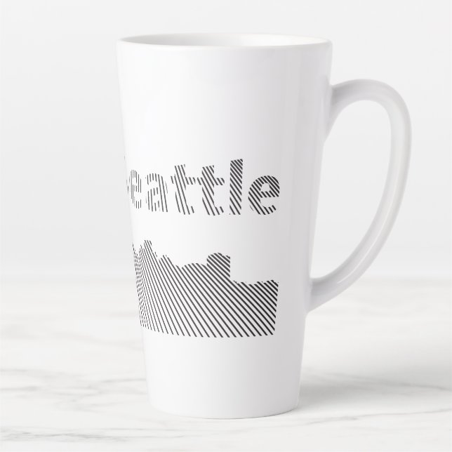 Seattle Graphic Latte Mug (Right)
