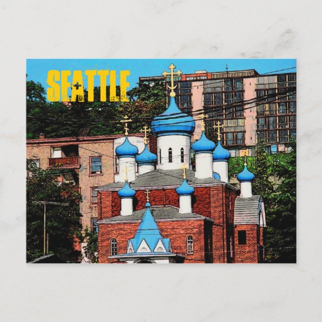 Seattle Greek Church Postcard (Front)