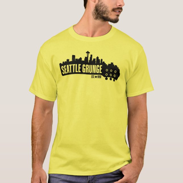 Seattle Grunge Music T-Shirt (Front)