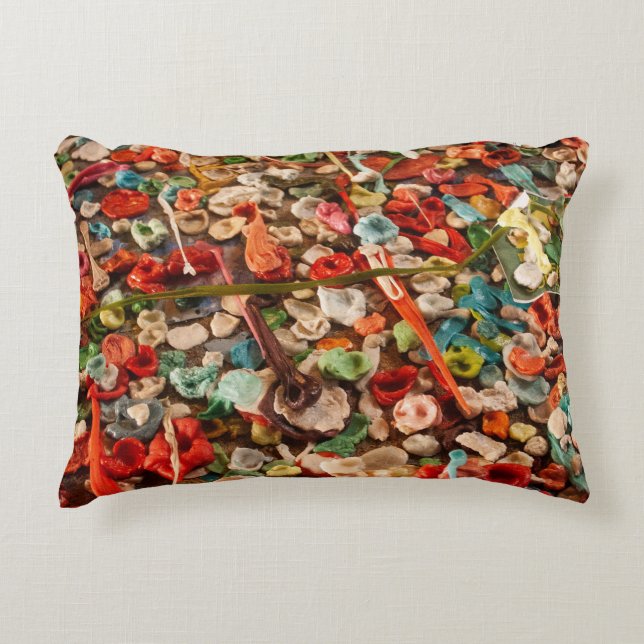 Seattle Gum Wall  Decorative Cushion (Front)