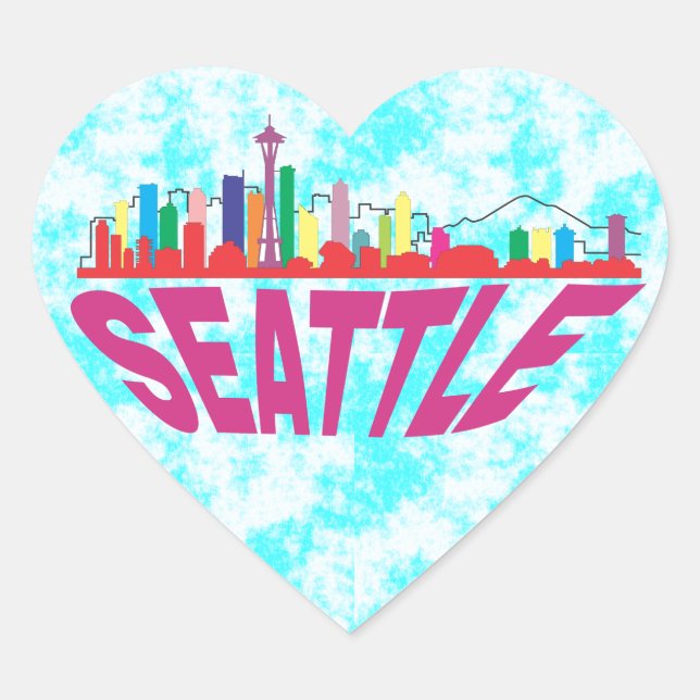 Seattle Heart Sticker (Front)