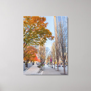 Seattle in Autumn Canvas Print