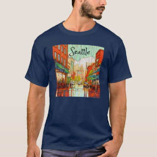 Seattle in The Rain  T-Shirt