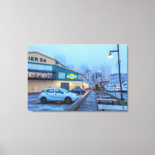 Seattle in Winter Canvas Print