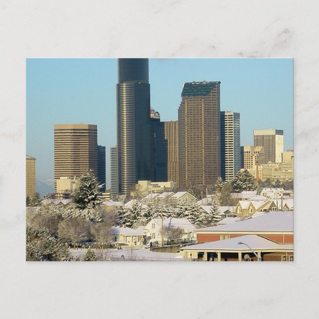 Seattle in Winter Postcard (Front)