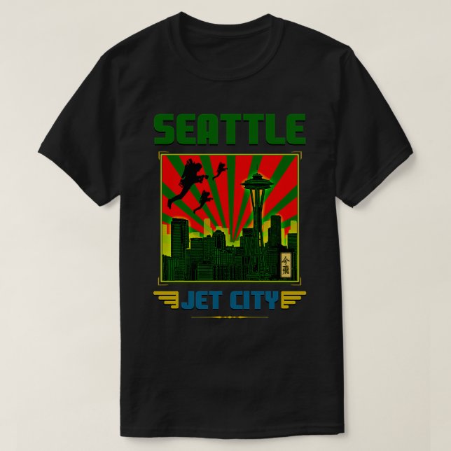 SEATTLE JET CITY T-Shirt (Design Front)