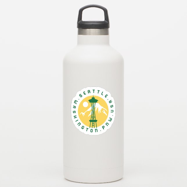 Seattle Logo Graphic  (Waterbottle)