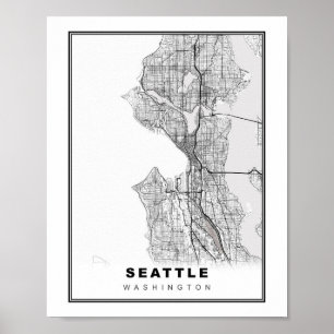 Seattle Map Poster