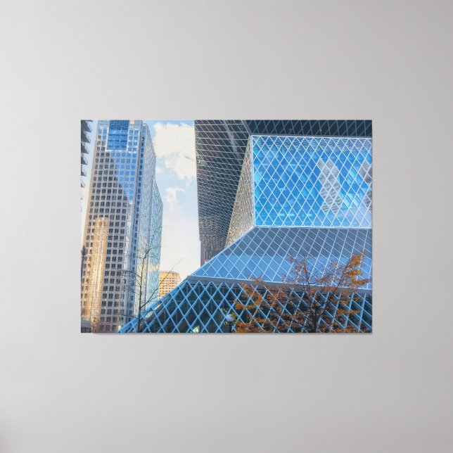 Seattle Modern Architecture Canvas Print (Front)