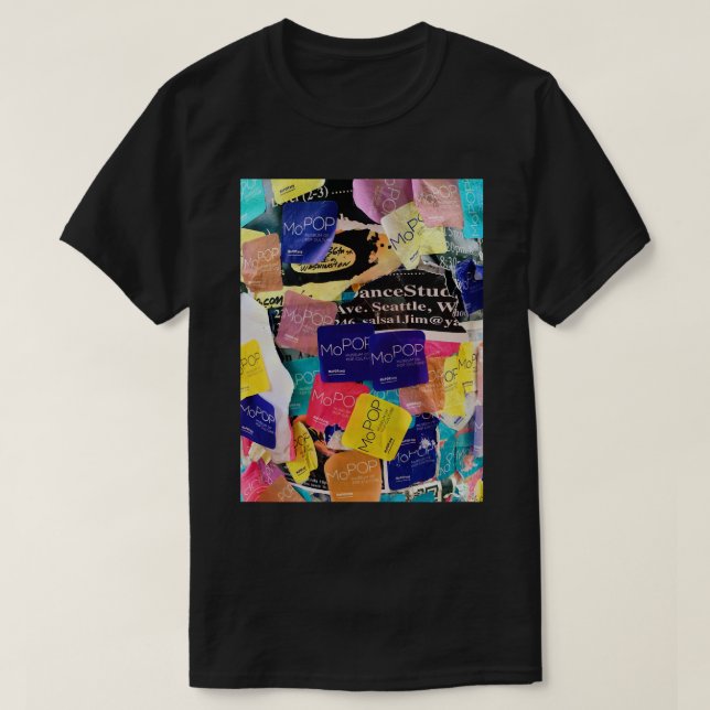Seattle MoPop Museum Collage Classic T-Shirt (Design Front)