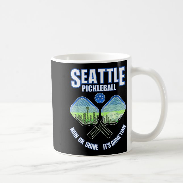 Seattle pickleball player pacific northwest coffee mug (Right)