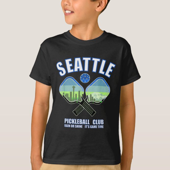 Seattle pickleball player pacific northwest T-Shirt (Front)