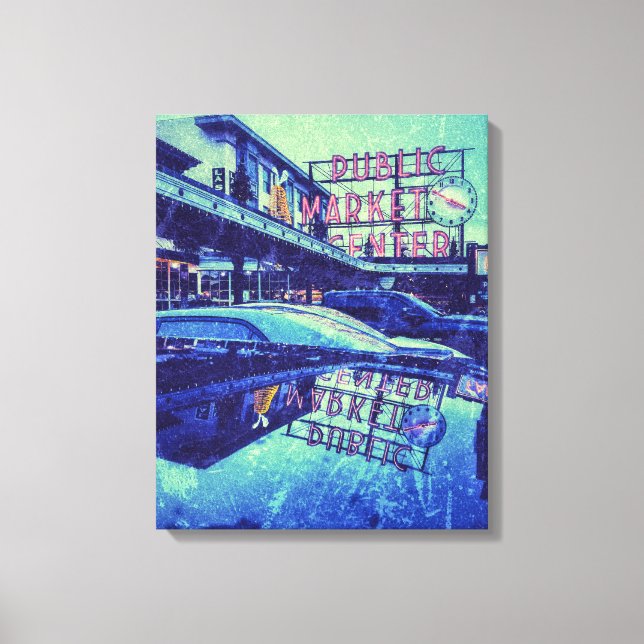 Seattle Pike Market Canvas Print (Front)