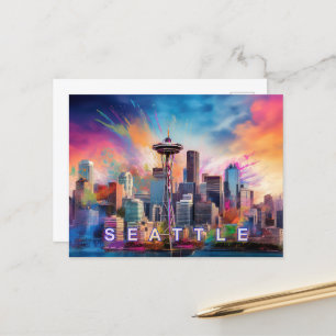 Seattle Postcard – Iconic Skyline