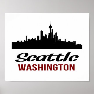 Seattle Poster (standard picture frame size)
