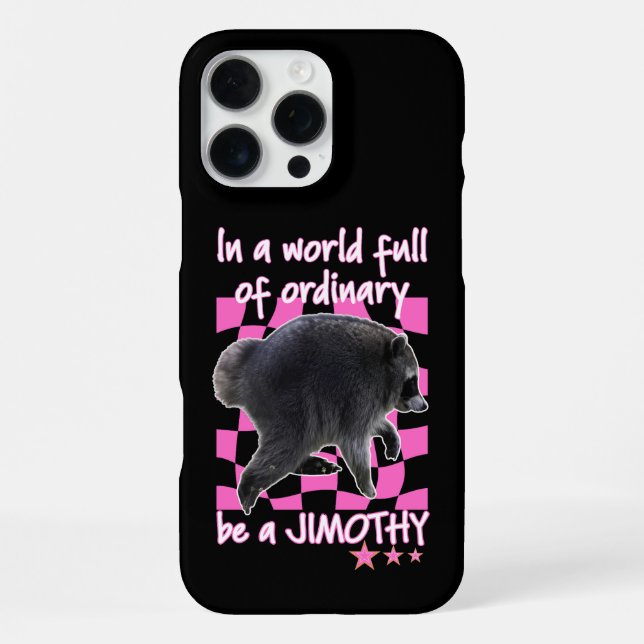 Seattle Racoon Jimothy iPhone Case (Back)
