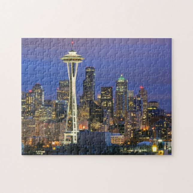 Seattle seen from Kerry Park in Queen Anne Jigsaw Puzzle (Horizontal)