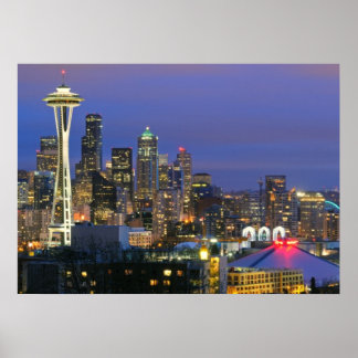Seattle seen from Kerry Park in Queen Anne Poster