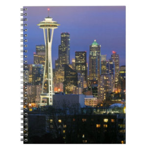 Seattle seen from Kerry Park in Queen Anne Spiral Notebook