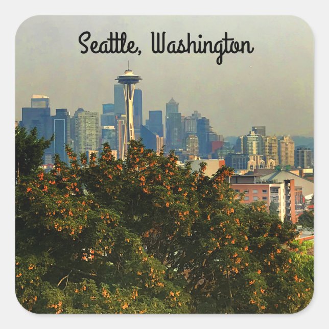 Seattle Skyline #1 Stickers (Front)